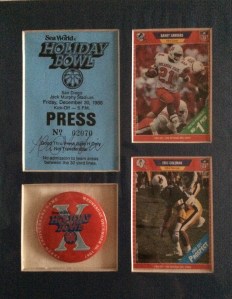 Watching Barry Sanders was quite entertaining at the Holiday Bowl.