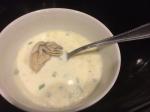 Oyster stew on Christmas Eve.