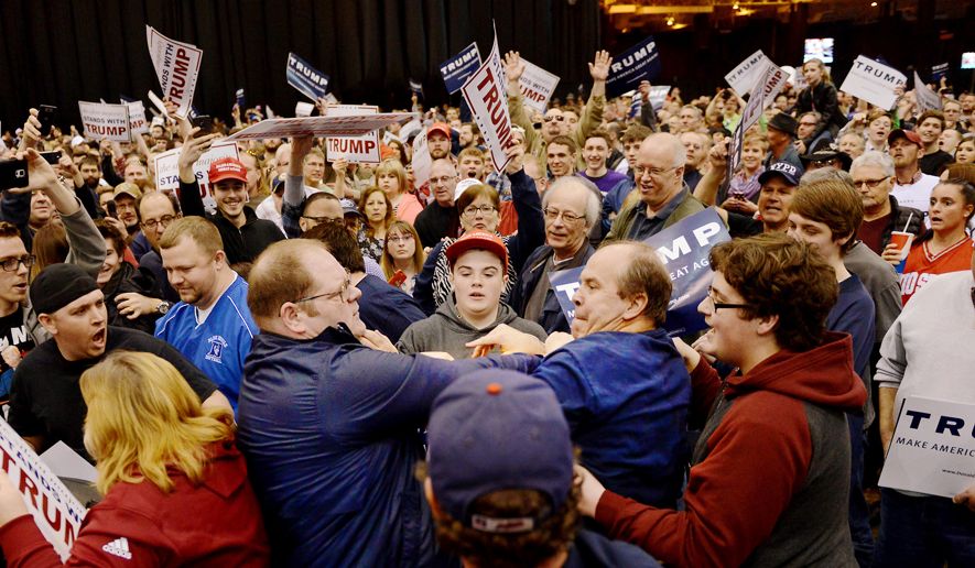 trump-rally-fight